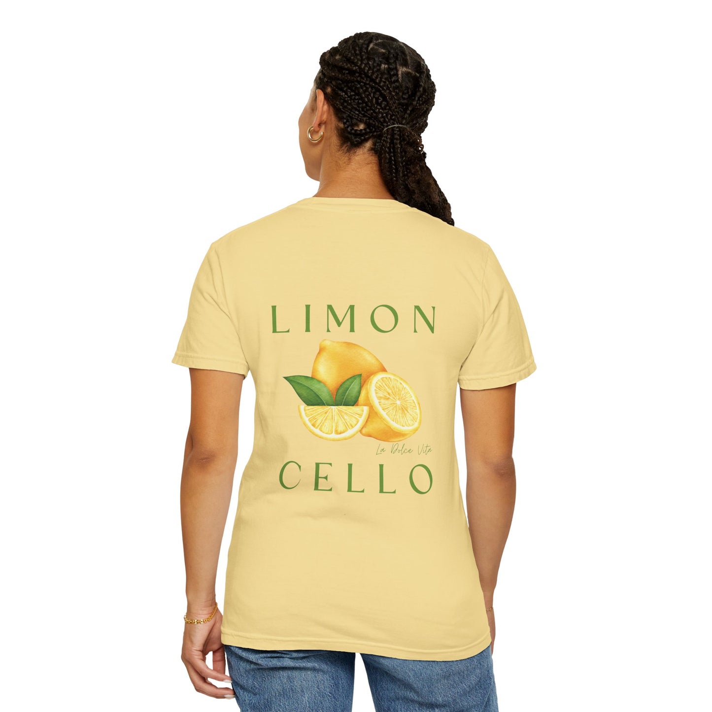 Limon Cello Unisex Garment-Dyed T-Shirt - Refreshing Citrus Graphic Tee