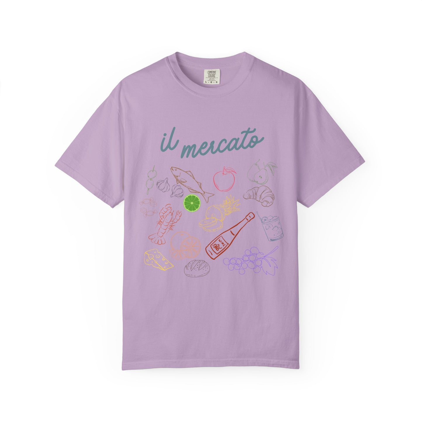 Il Mercato Garment-Dyed T-Shirt - Casual Foodie Tee