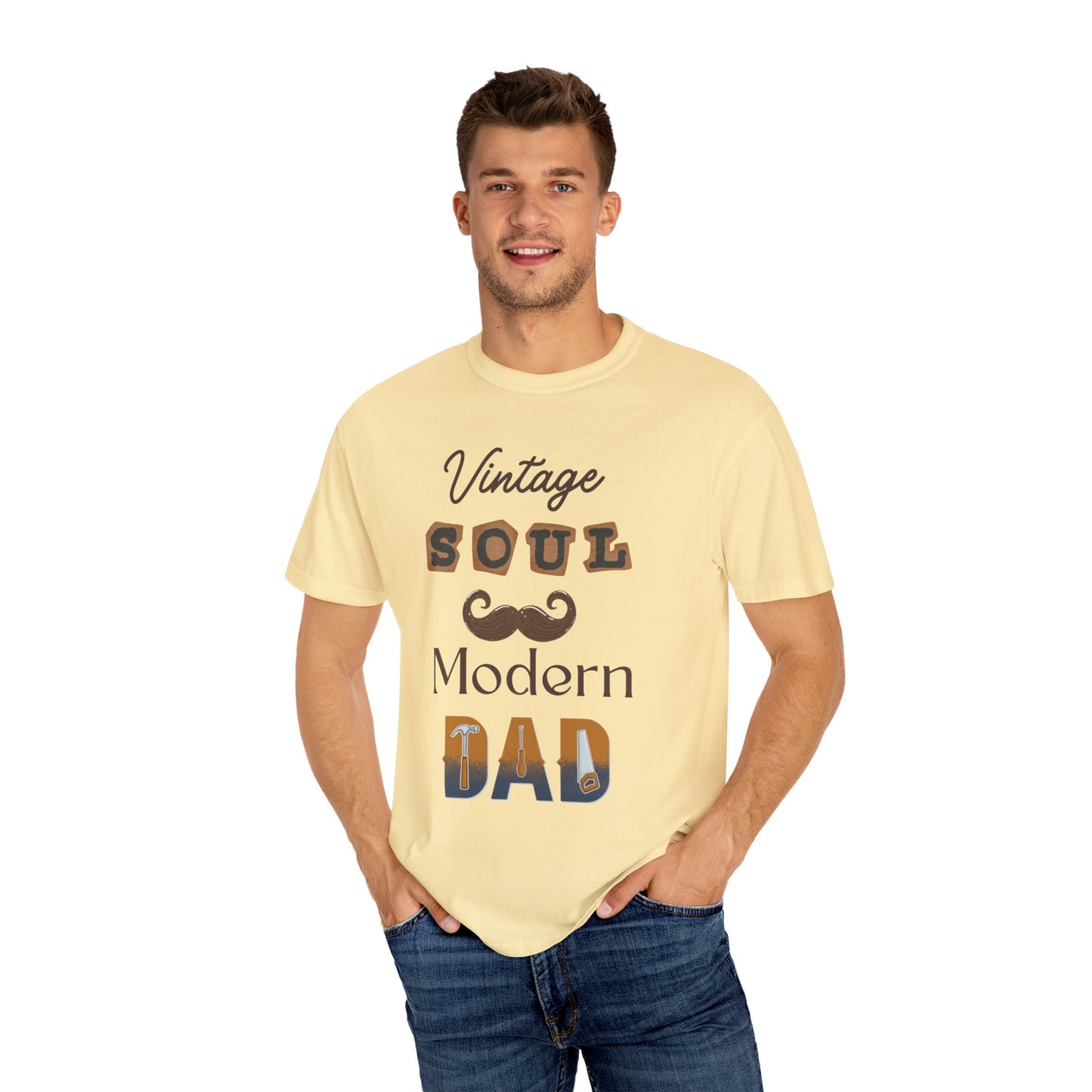 Vintage Soul Modern Dad T-shirt - Garment-Dyed Tee