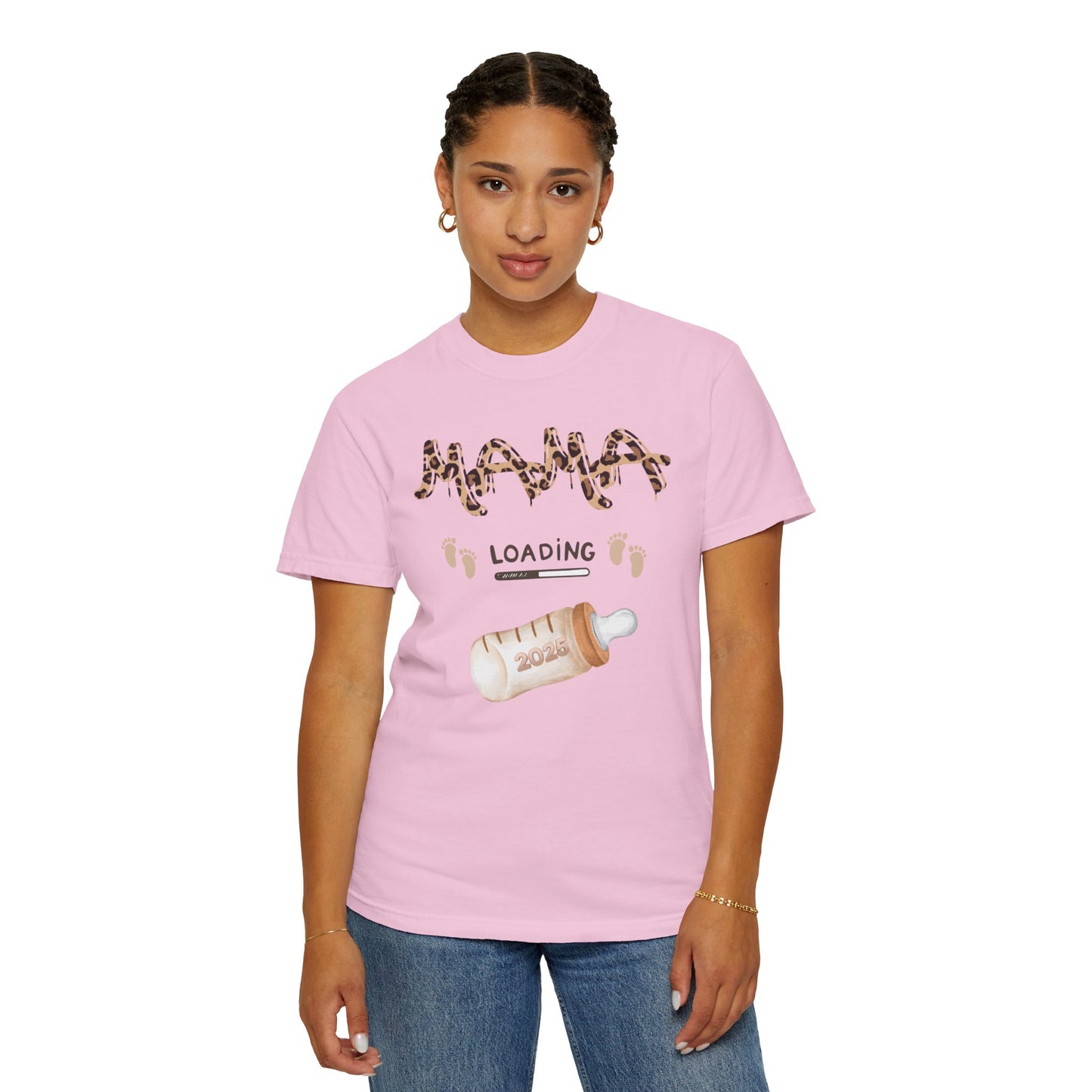 Mama Loading Garment-Dyed T-shirt | Expecting Mother Gift