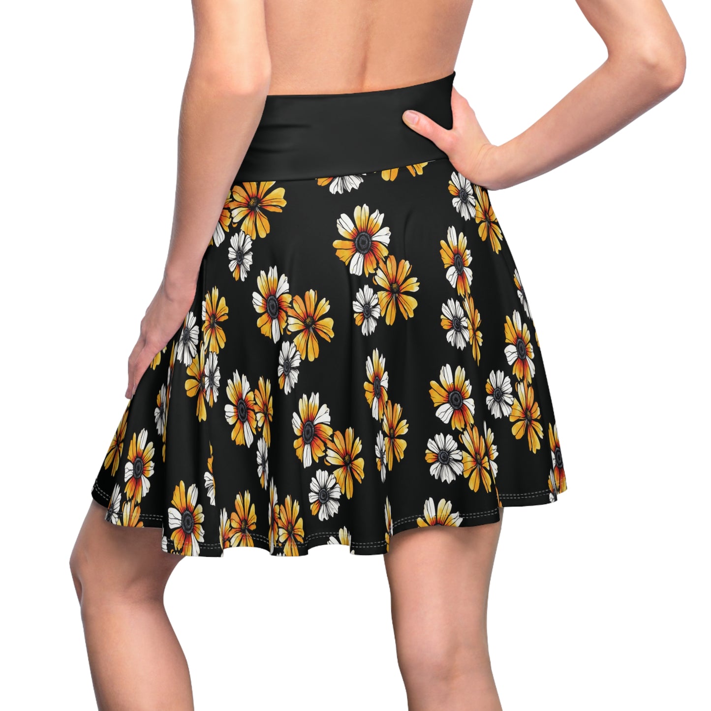 Floral Women's Skater Skirt - Summer Vibe, Casual Wear, Perfect for Festivals