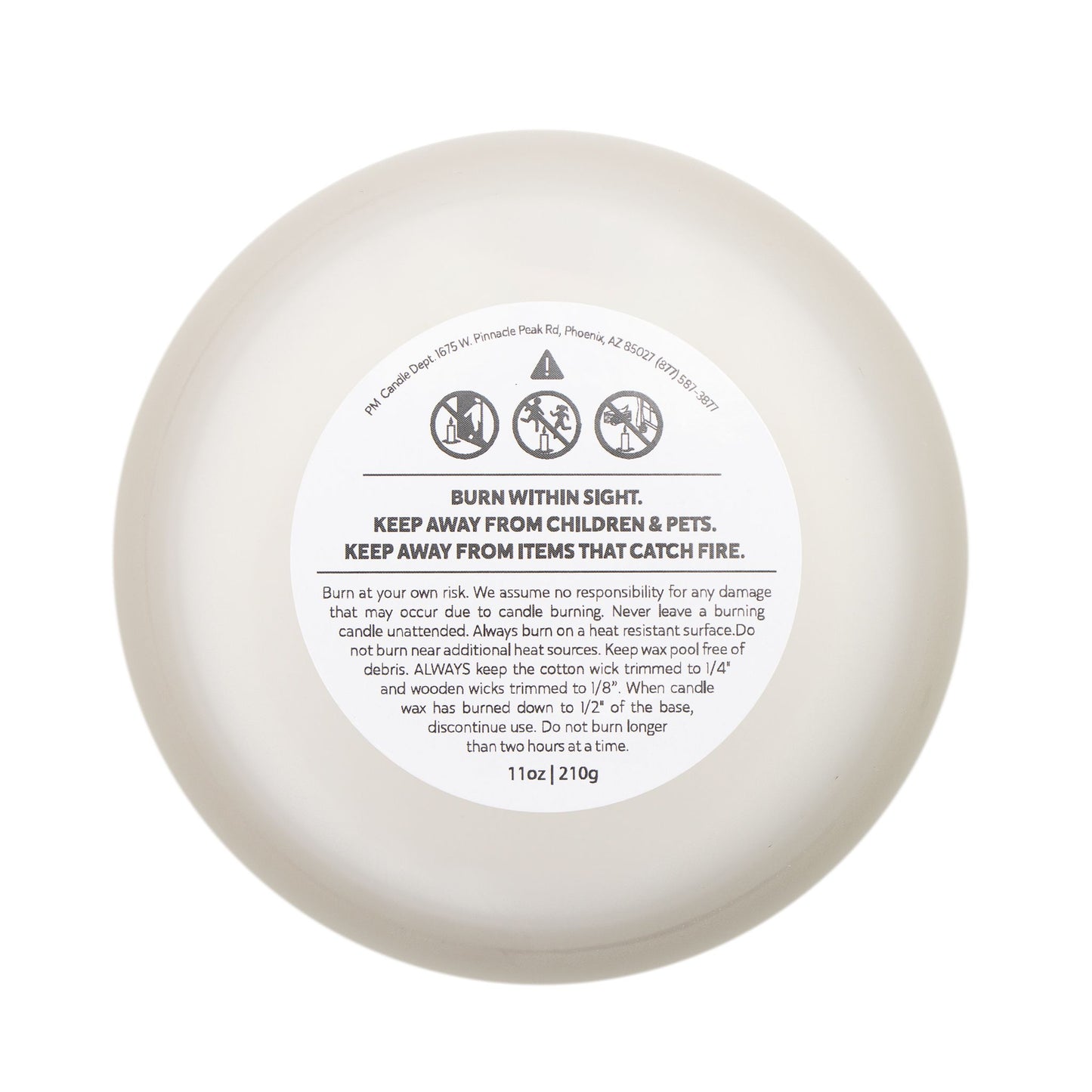 Grandpas Memorial Frosted Glass Candle – Hand-Poured 11oz Remembrance Gift with Wooden Wick