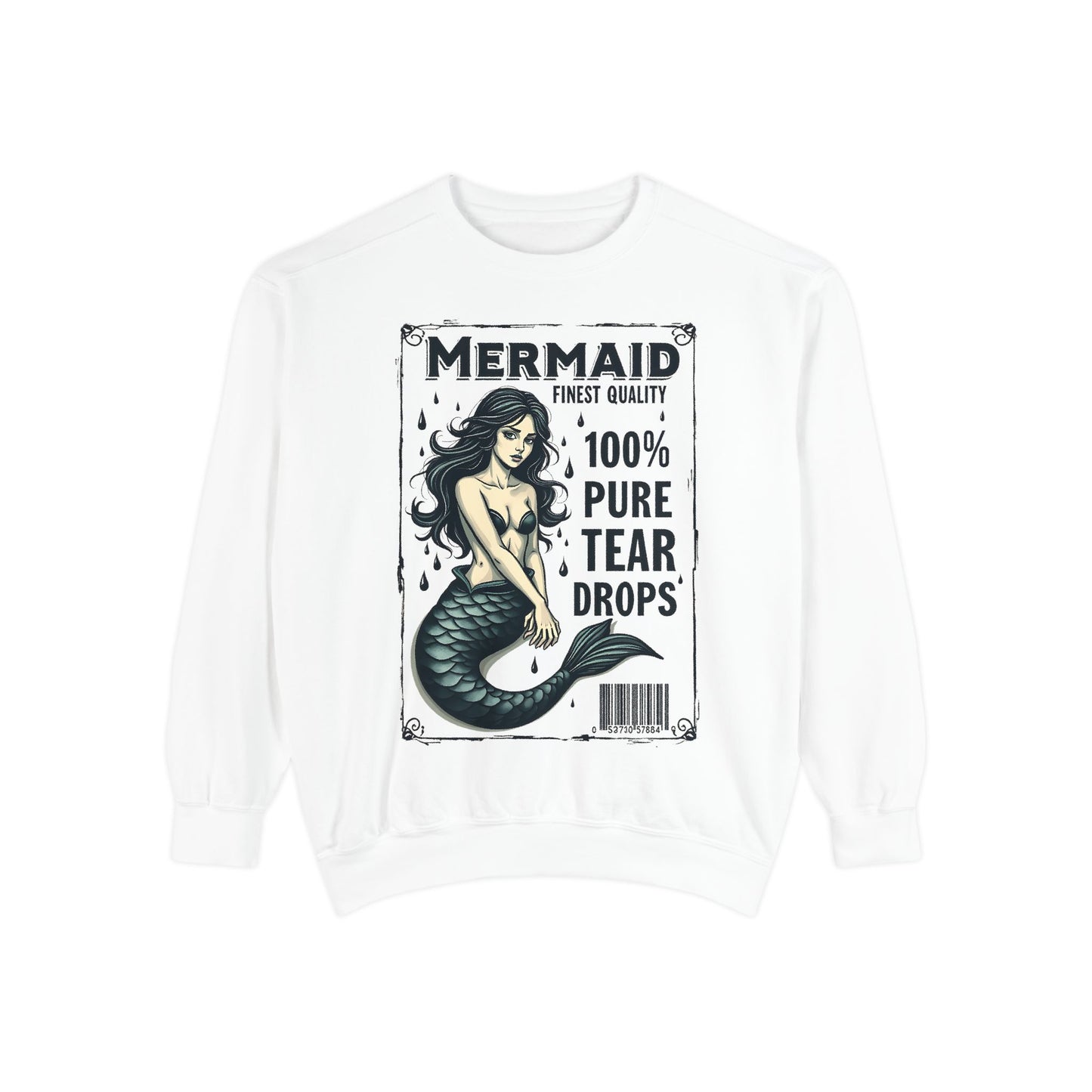 Pure Teardrops Mermaid Sweatshirt | Cool Unisex Design & Comfort