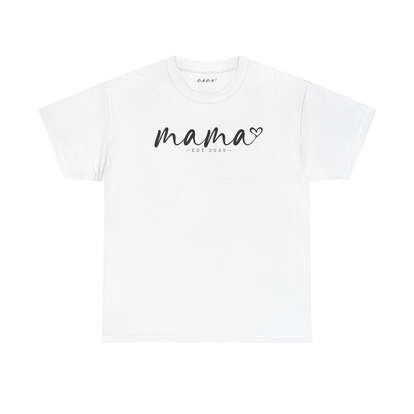 Mama Love Heavy Cotton Tee - Perfect Gift for Moms, Heartfelt Design, Established 2023 / Customisable
