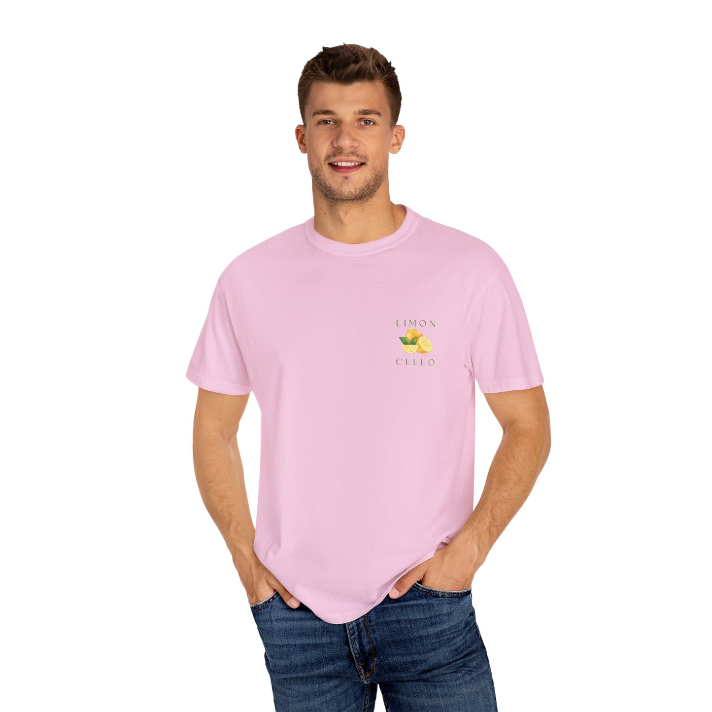 Limon Cello Unisex Garment-Dyed T-Shirt - Refreshing Citrus Graphic Tee