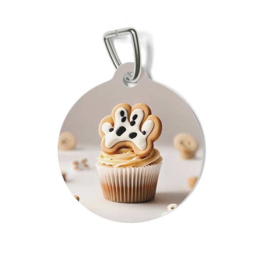 Cute Pet Tag with Paw Print, Personalized Dog Tag, Cat ID Tag, Pet Accessories, Pet Lover Gift, Birthday and Holiday Decor