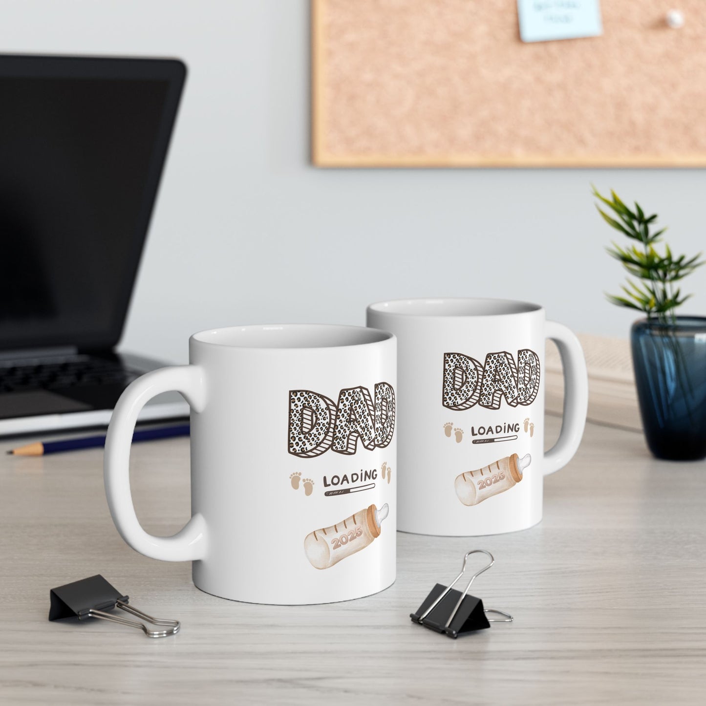 Cozy Ceramic Mug - Perfect for Coffee Lovers and New Dads