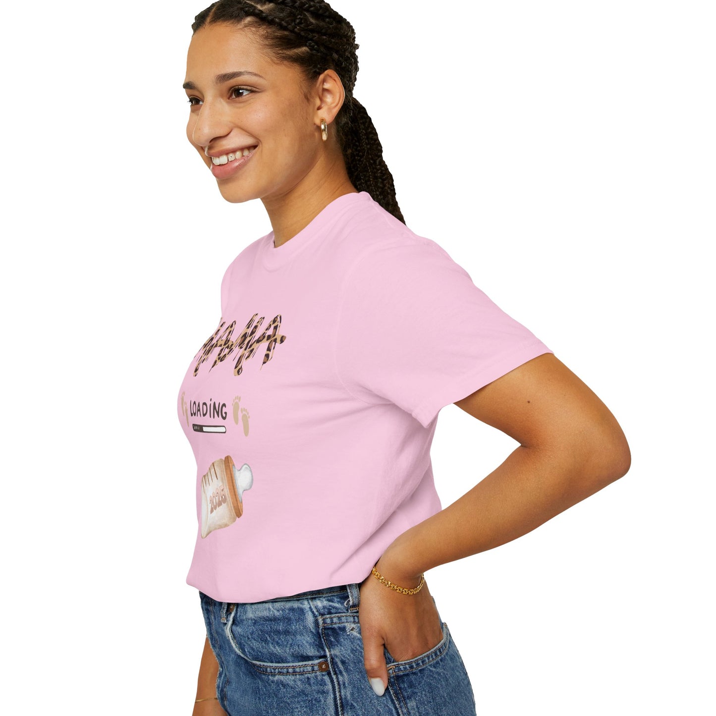 Mama Loading Garment-Dyed T-shirt | Expecting Mother Gift