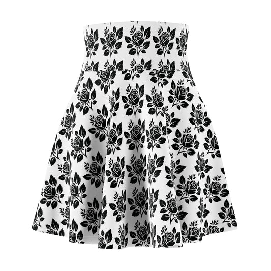 Floral Print Women's Skater Skirt - Stylish and Versatile for Every Occasion