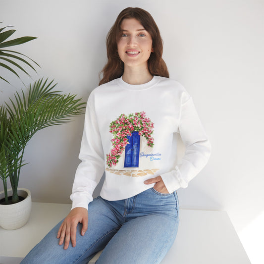 Bougainvillea Dream Sweatshirt – Cozy Girl Crewneck with Floral Design