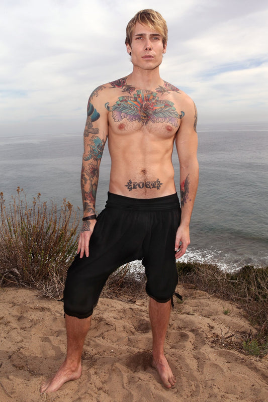 Men’s Organic Cotton Kung Fu Pants. Yoga Fit, Handmade & Ethically Made USA