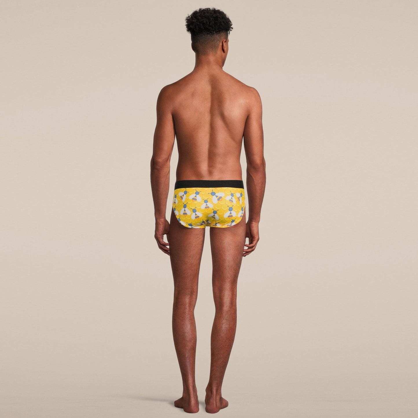 Men’s Bee Brief Underwear. Slim Fit, Breathable Mesh & Moisture-Wicking