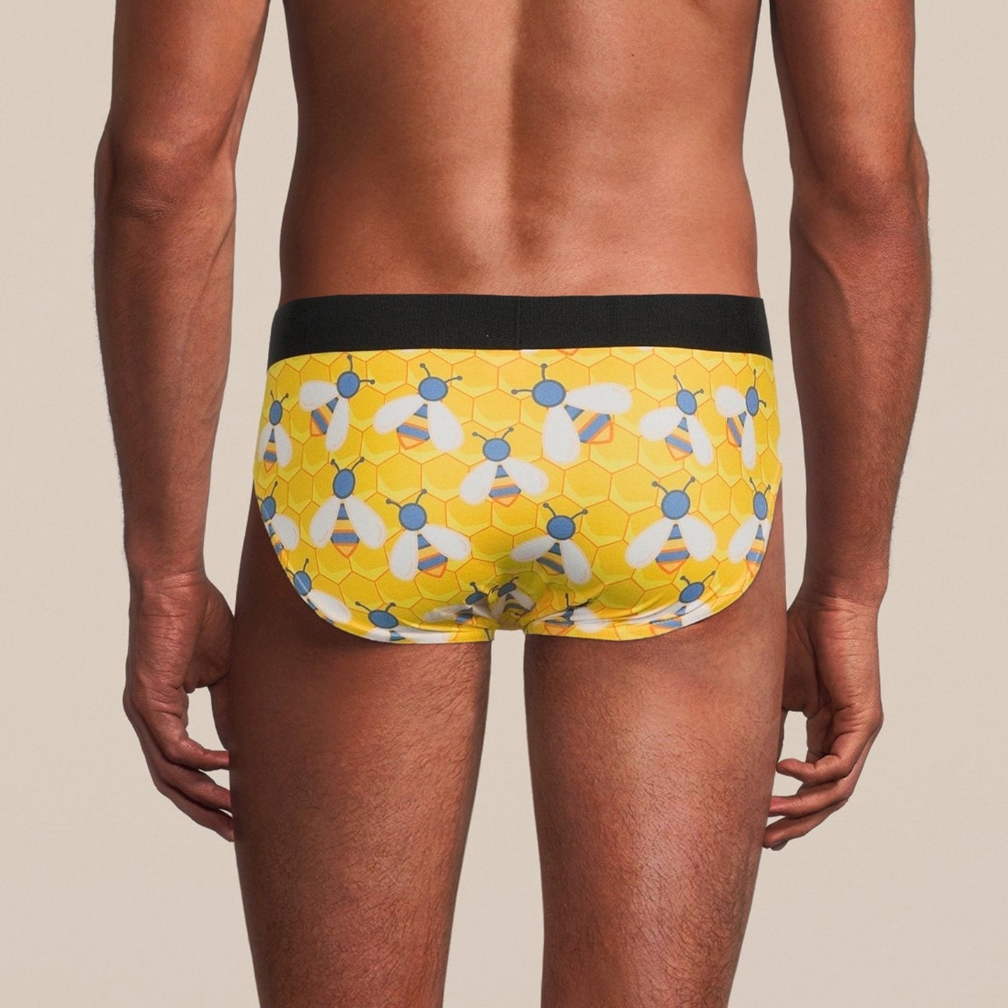 Men’s Bee Brief Underwear. Slim Fit, Breathable Mesh & Moisture-Wicking