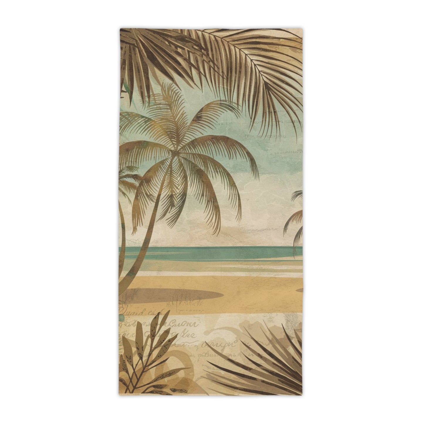 Tropical Oasis Beach  Vintage Towels - Perfect for Summer Vacations & Beach Days
