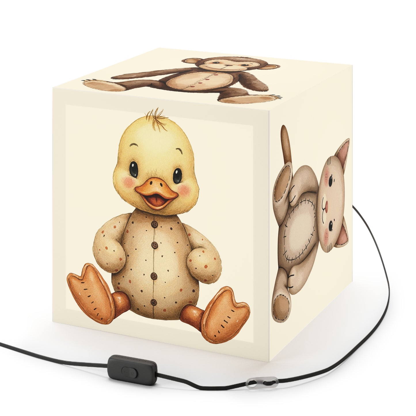 Cute Animals Light Cube Lamp - Kids' Room Decor