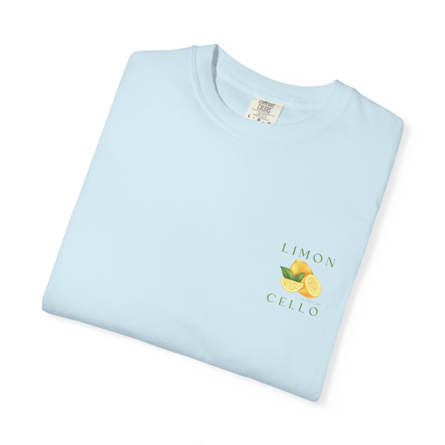 Limon Cello Unisex Garment-Dyed T-Shirt - Refreshing Citrus Graphic Tee