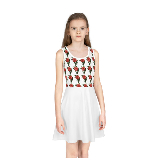 Girls' Floral Sundress, Summer Dress, Holiday Outfit, Birthday Gift, Vacation Wear, Cute Spring Dress