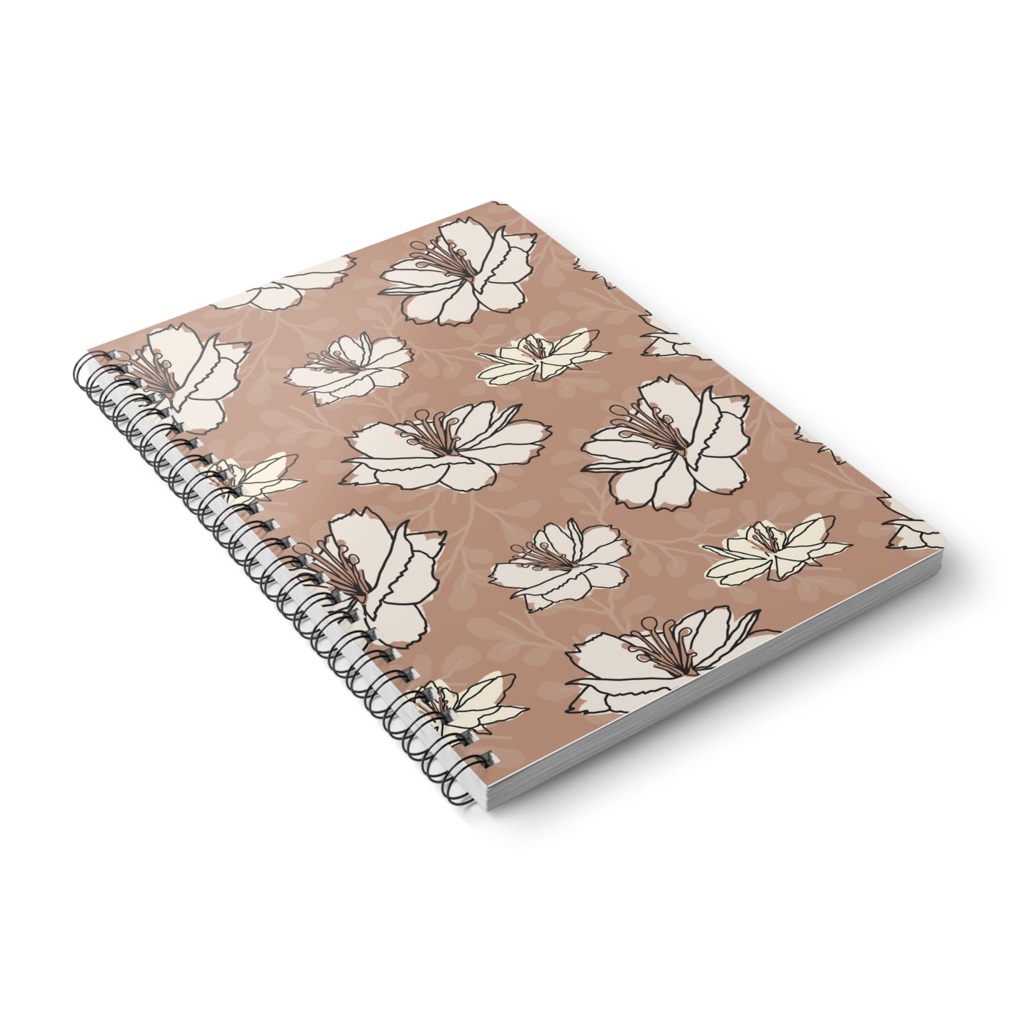Floral Wirobound A5 Notebook - Softcover Journal for Creative Minds