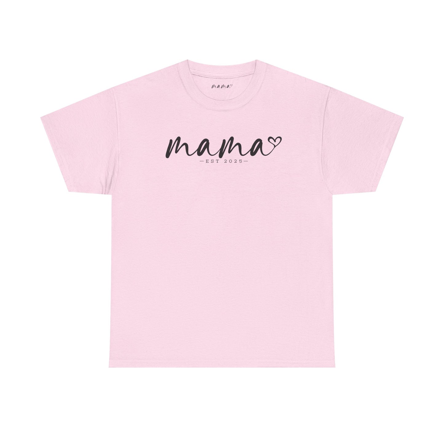 Mama Love Heavy Cotton Tee - Perfect Gift for Moms, Heartfelt Design, Established 2023 / Customisable