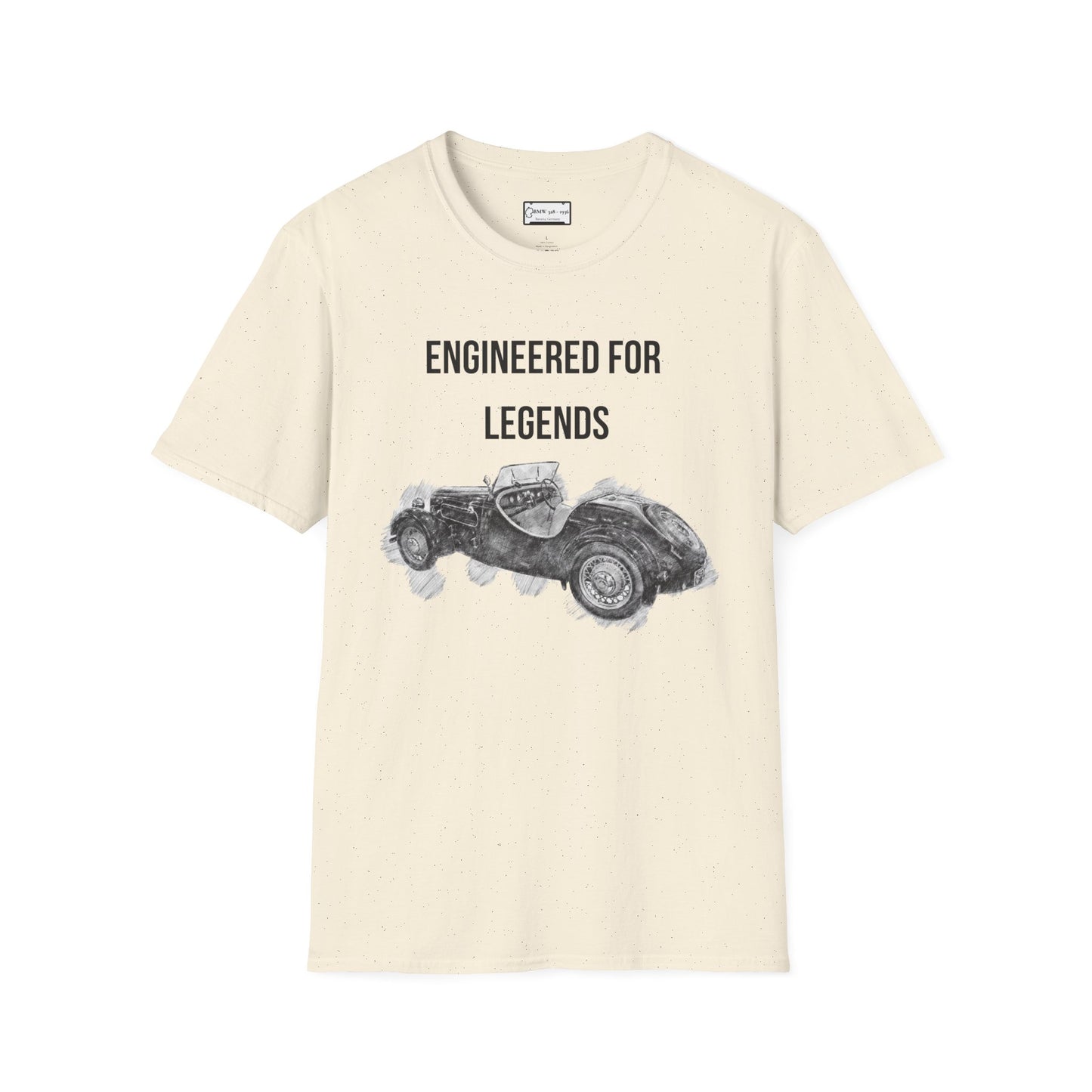 1936 German Roadster-Inspired Vintage Tee – Hand-Drawn Classic Car Shirt, Retro Auto Gift, Unisex Fit for Car Enthusiasts