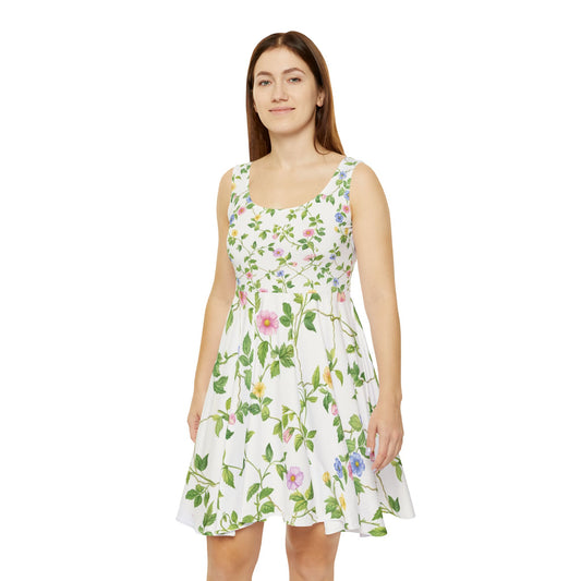 Floral Women's Skater Dress - Garden Party Style