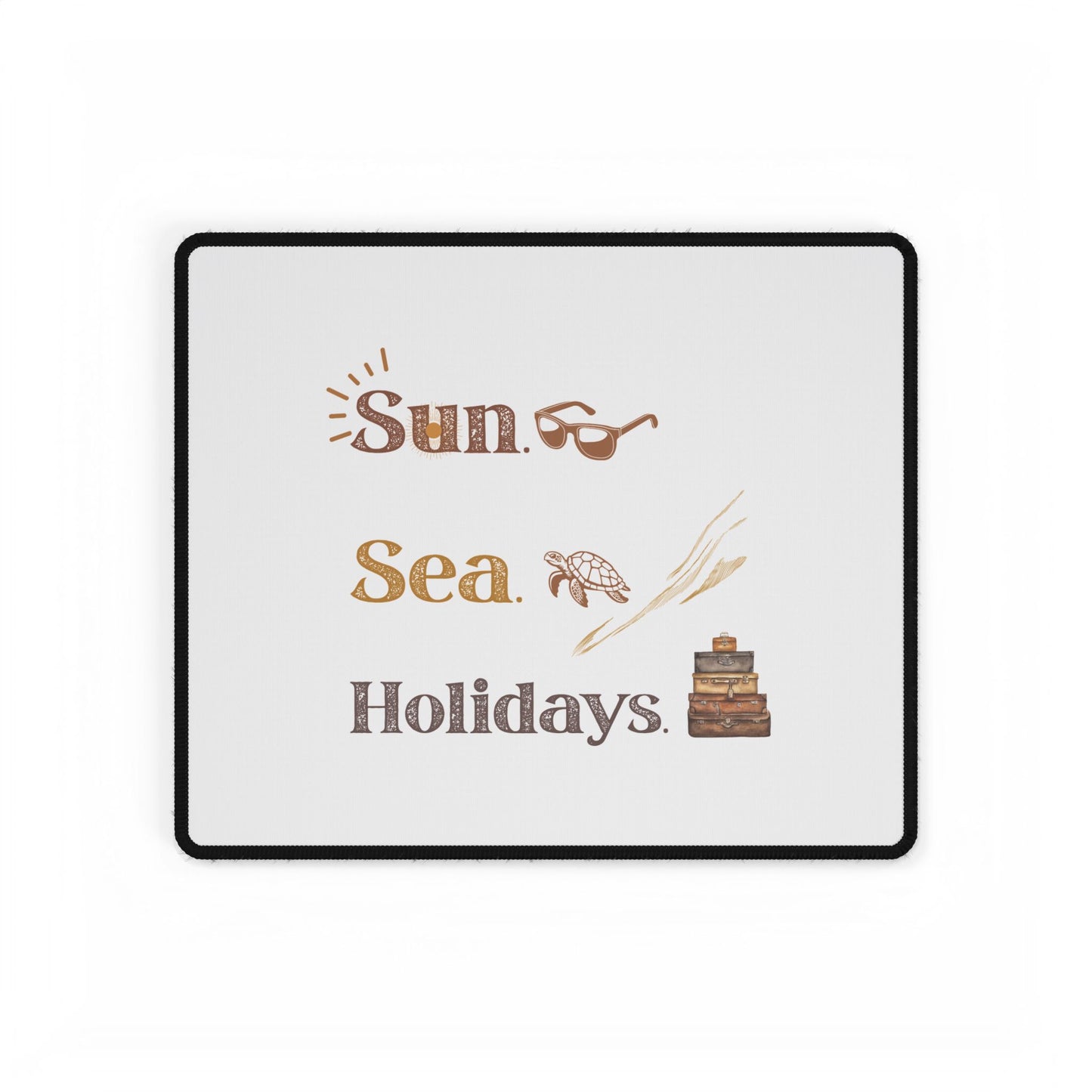 Beach Vibes Desk Mat - Sun Sea Holidays, Office Decor, Work From Home Gift, Summer Decor, Travel Lovers, Coastal Aesthetic