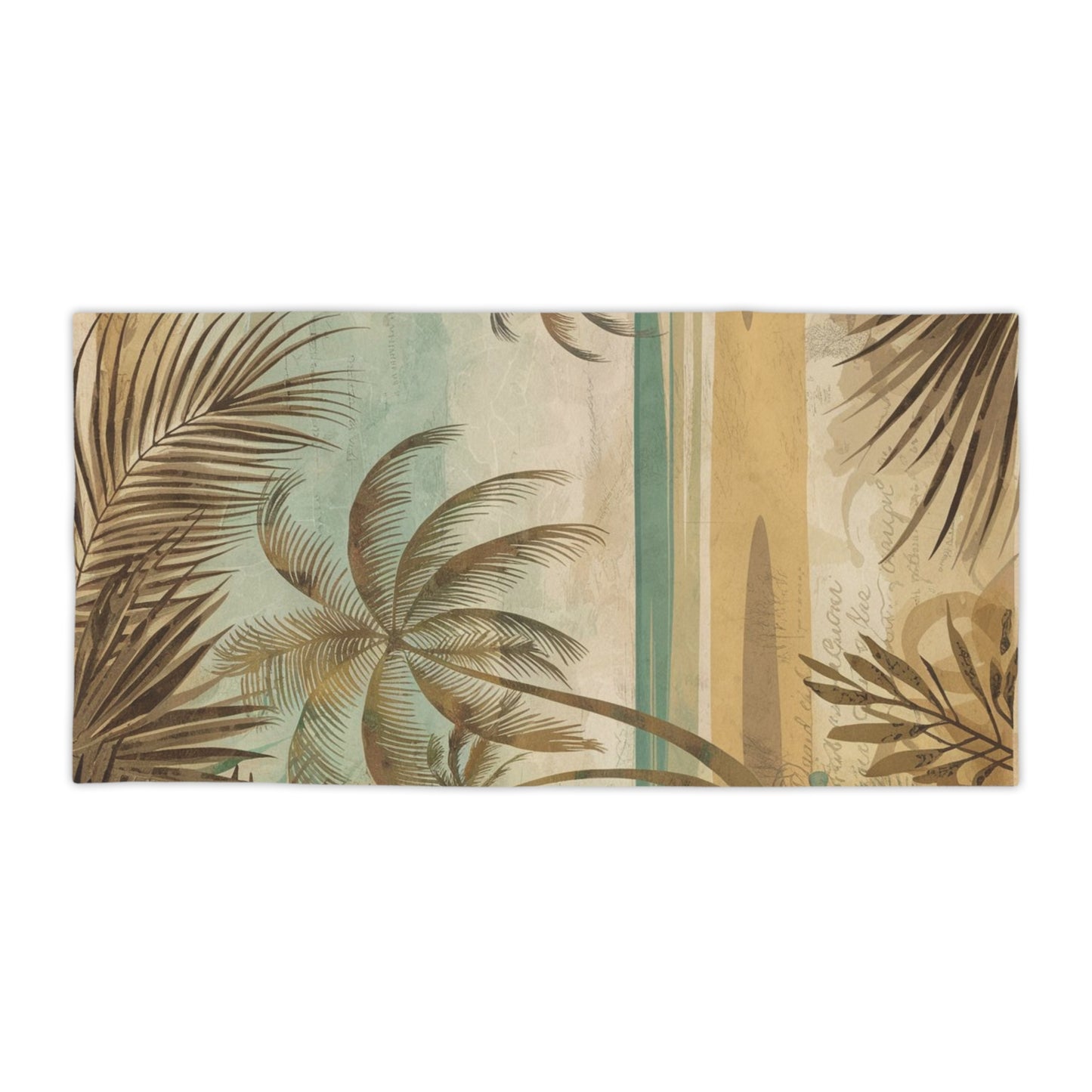 Tropical Oasis Beach  Vintage Towels - Perfect for Summer Vacations & Beach Days