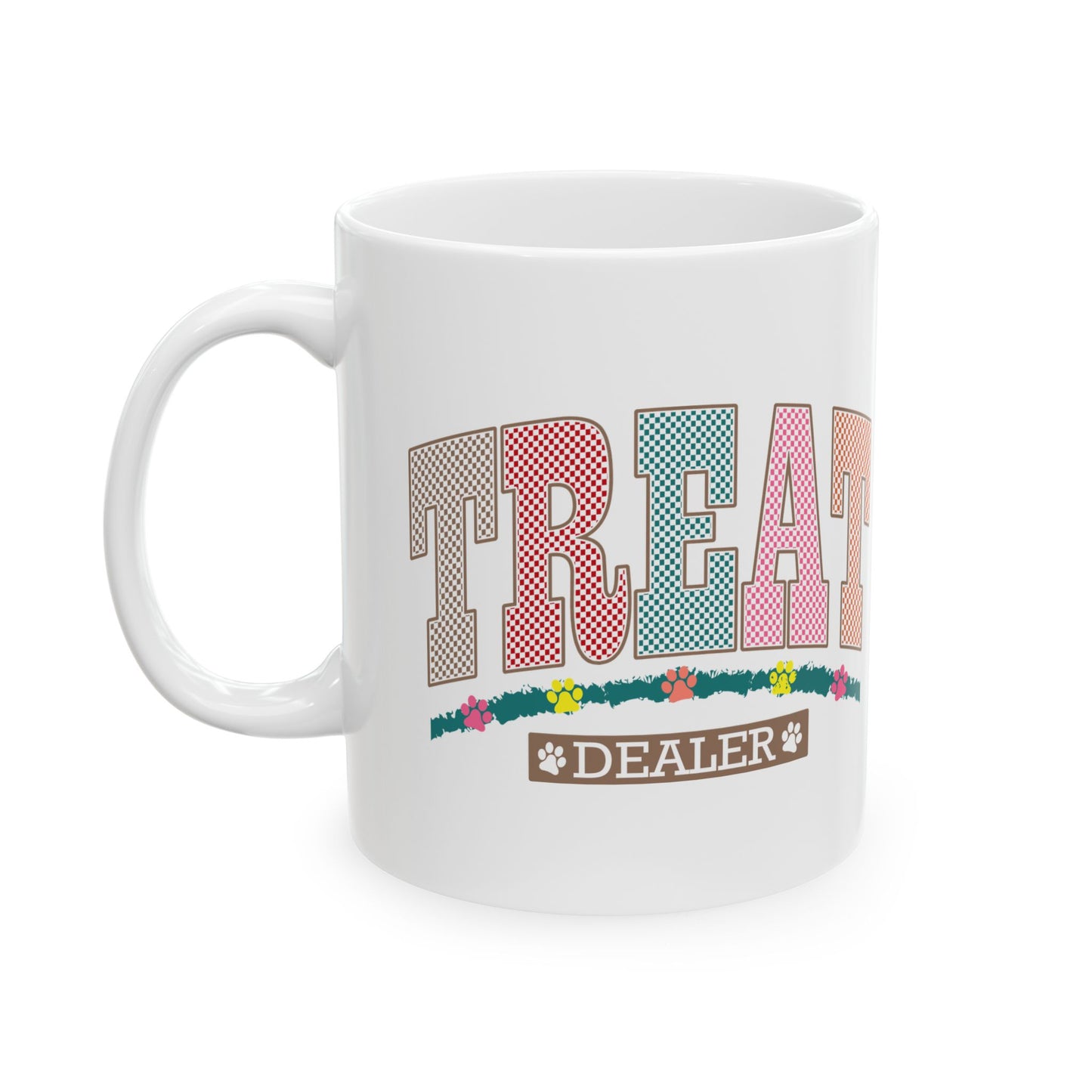 Great Treats Ceramic Coffee Mug - Fun Floral Design (11oz & 15oz)
