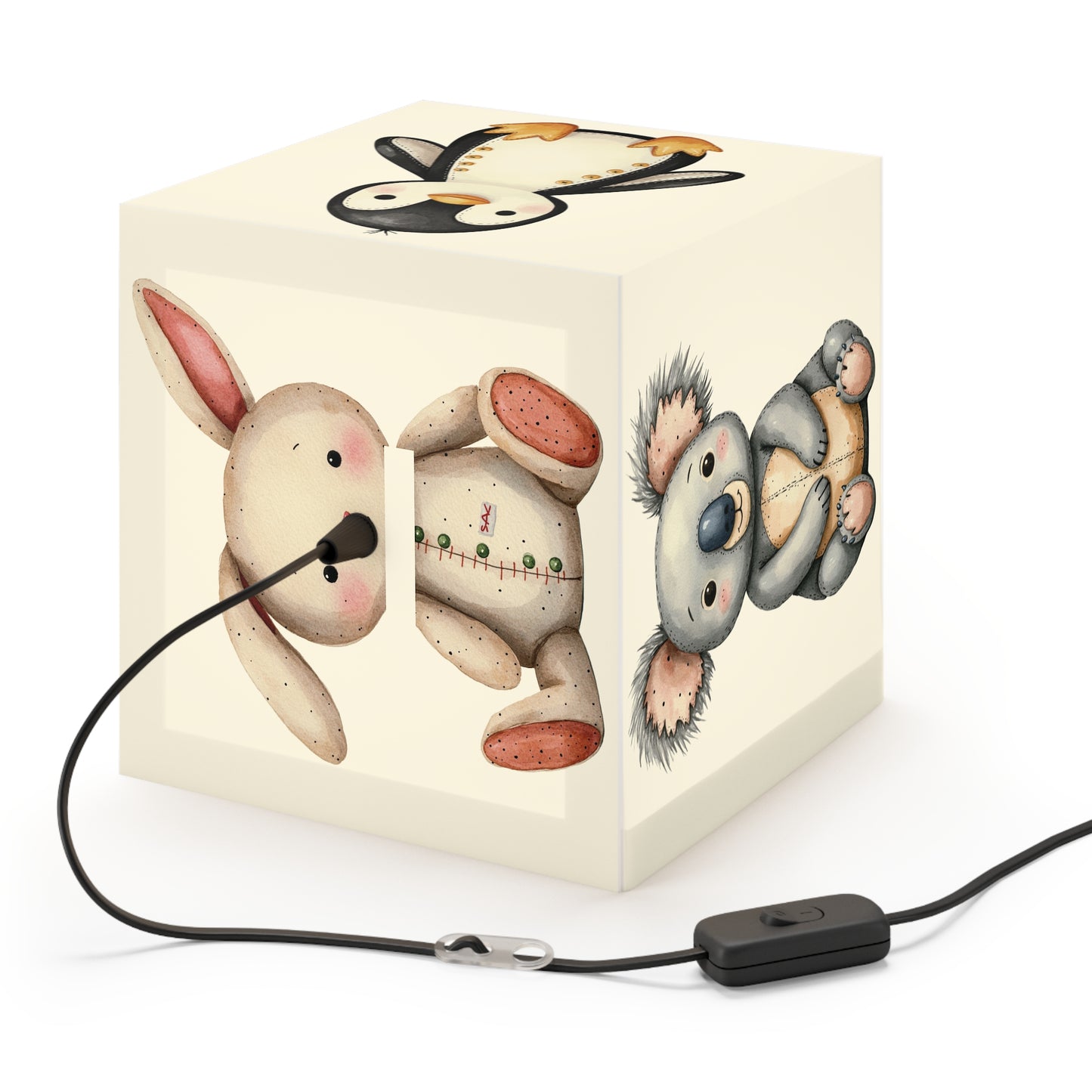 Cute Animals Light Cube Lamp - Kids' Room Decor
