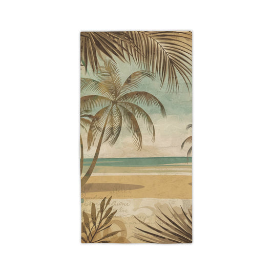 Tropical Oasis Beach  Vintage Towels - Perfect for Summer Vacations & Beach Days