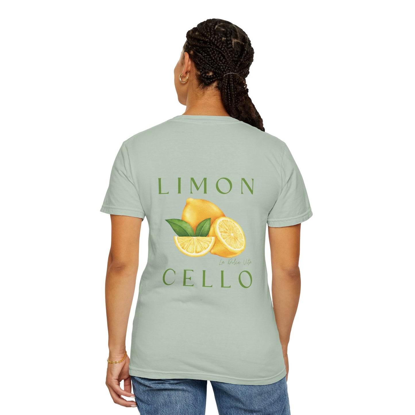 Limon Cello Unisex Garment-Dyed T-Shirt - Refreshing Citrus Graphic Tee