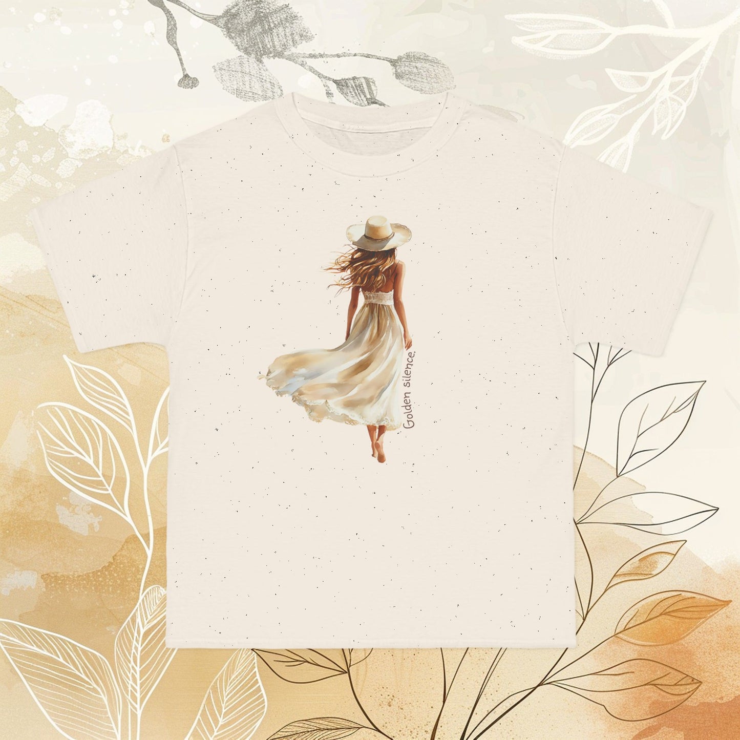 Custom Boho Chic T-Shirt | Watercolor Design | Personalized with Quote, Name & Location | Front or Back Print | Gift for Her
