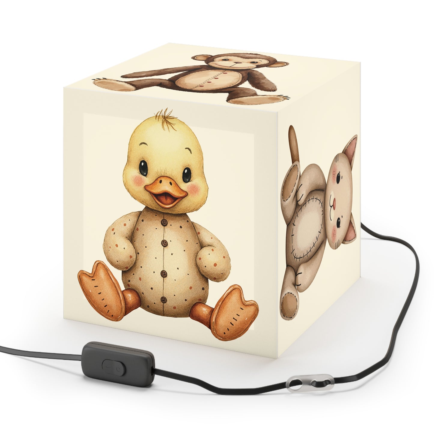 Cute Animals Light Cube Lamp - Kids' Room Decor