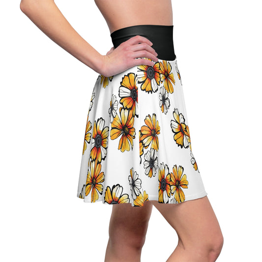 Floral Women's Skater Skirt - Stylish Summer Fashion