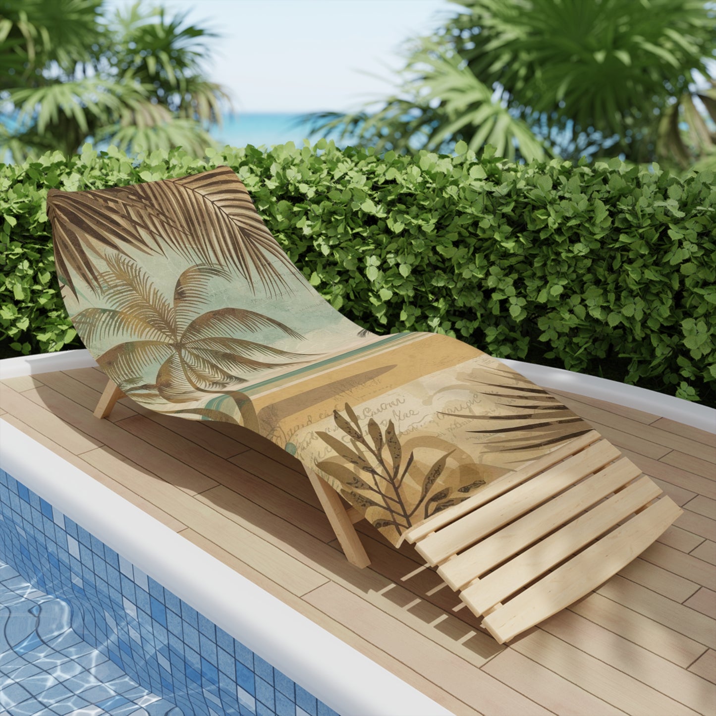 Tropical Oasis Beach  Vintage Towels - Perfect for Summer Vacations & Beach Days