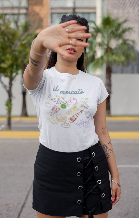 Il Mercato Garment-Dyed T-Shirt - Casual Foodie Tee