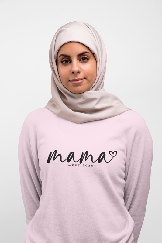 Mama Love Crewneck Sweatshirt - Heavy Blend, EST 2023, Perfect for Mother's Day and Everyday Comfort / Customisable