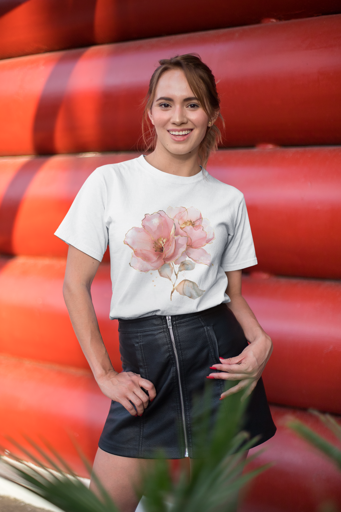 Floral Unisex Heavy Cotton Tee | Cute Casual Shirt for Spring, Nature Lover Gift, Summer Outfit, Everyday Wear, Eco-Friendly Cotton Tee