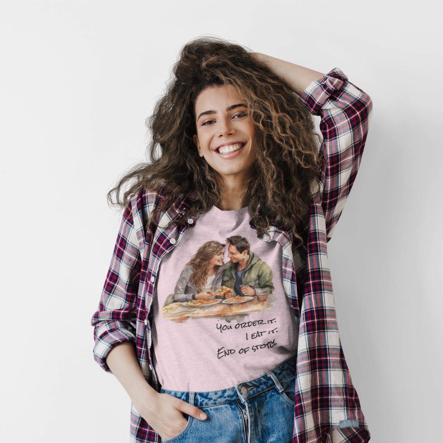 Funny Women's T-Shirt, His Food Tastes Better, Cute Girlfriend Tee for Food Lovers