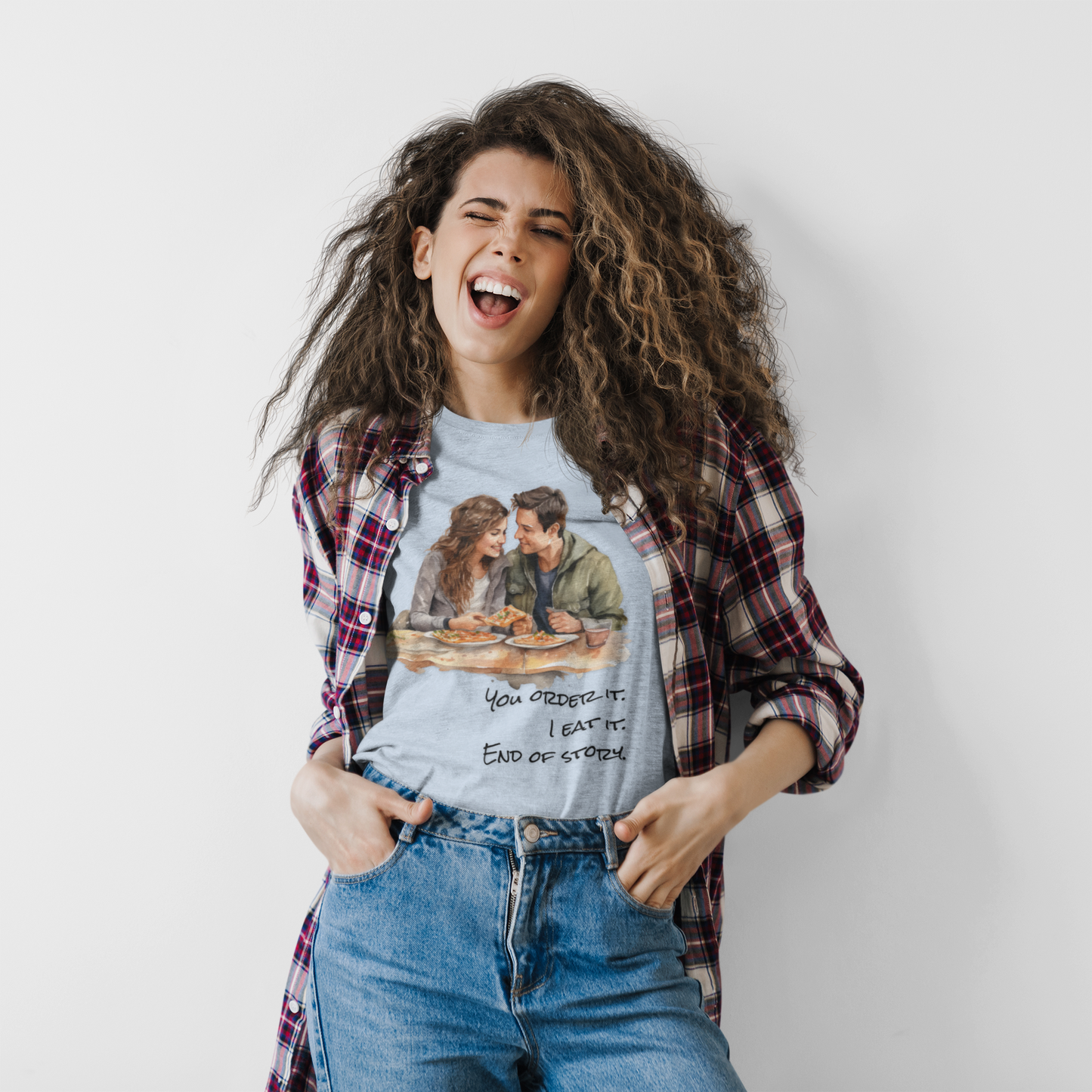Funny Women's T-Shirt, His Food Tastes Better, Cute Girlfriend Tee for Food Lovers