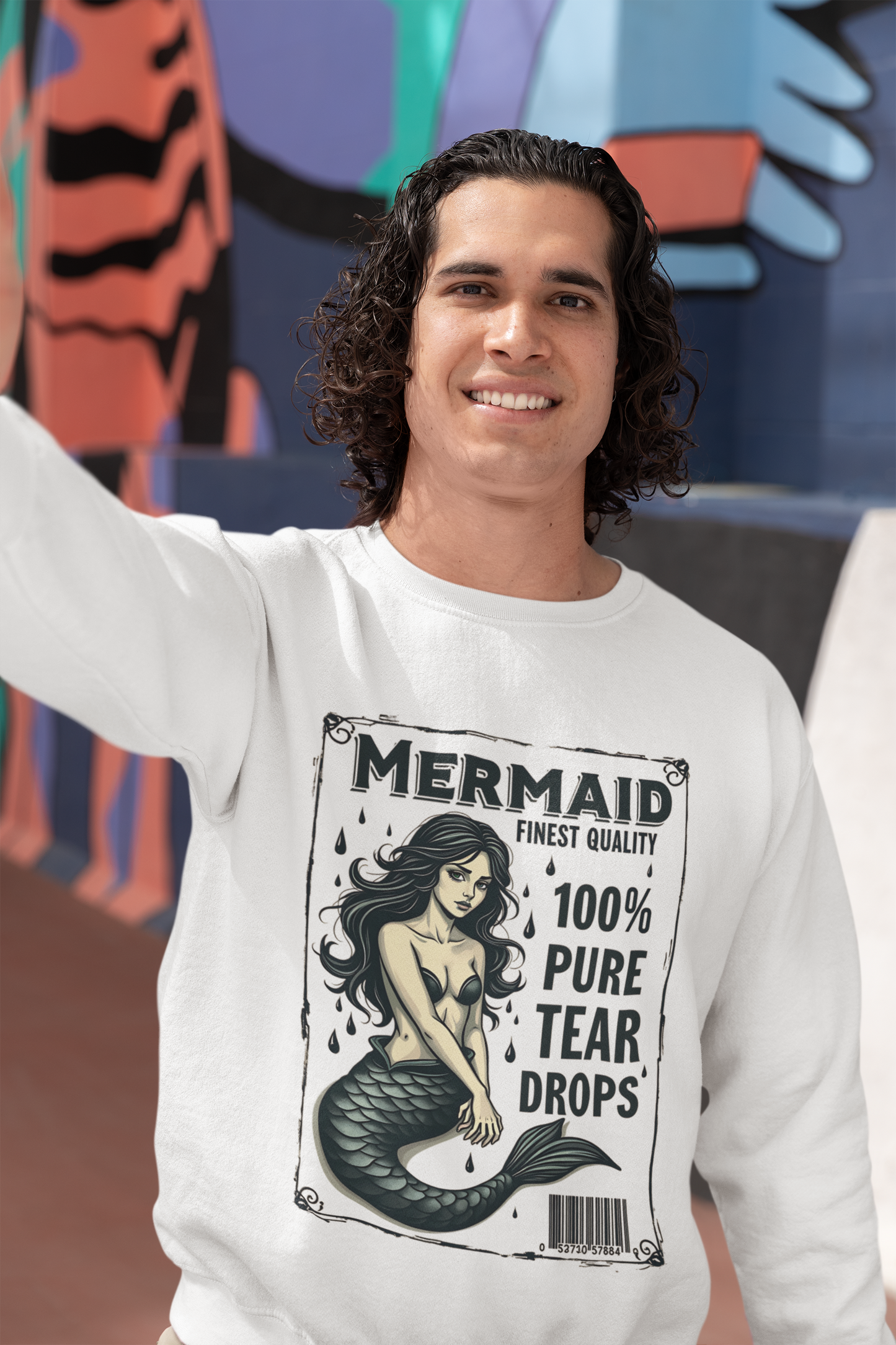 Pure Teardrops Mermaid Sweatshirt | Cool Unisex Design & Comfort