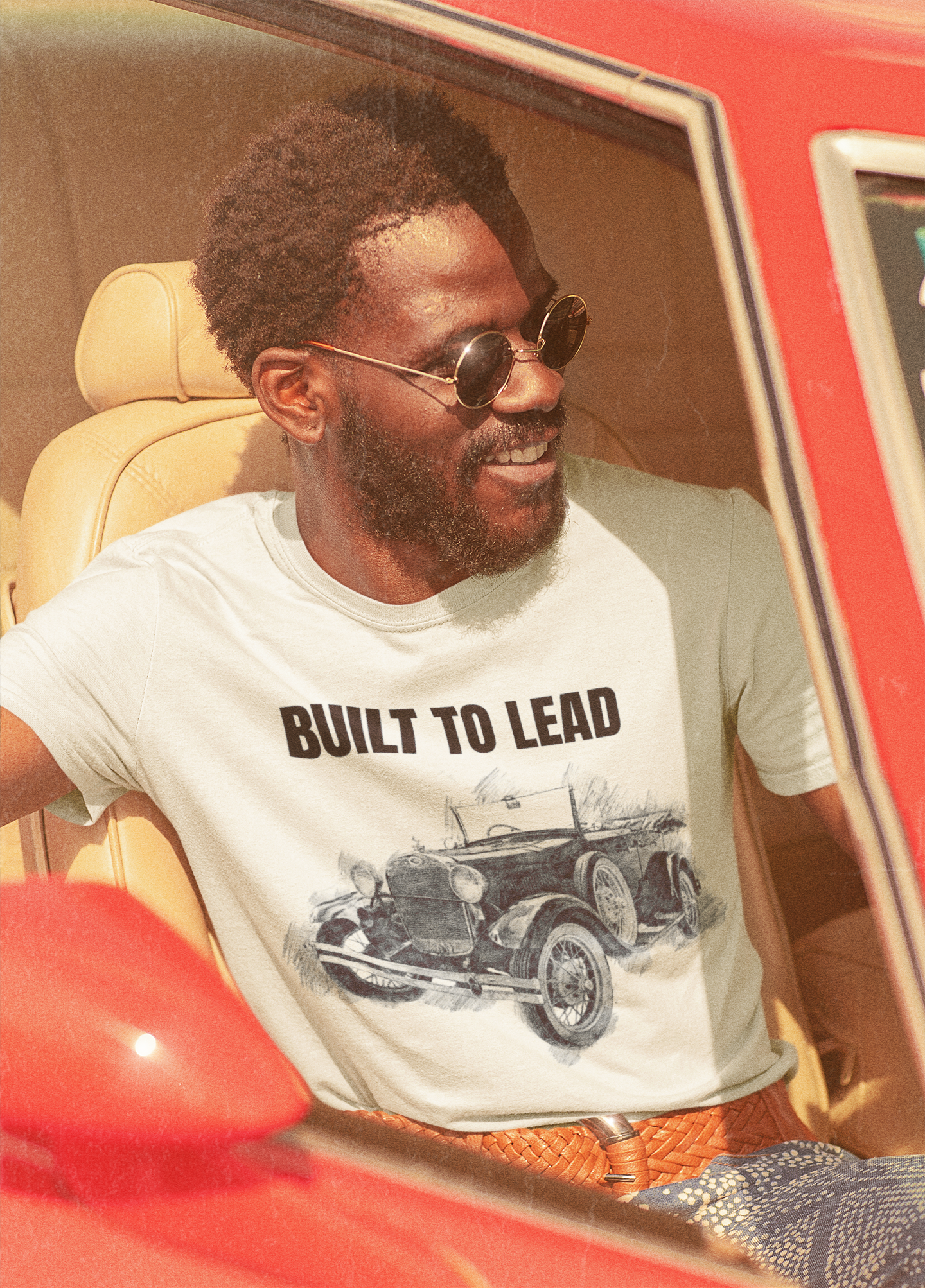 1928 Model A-Inspired Vintage Car Tee – Hand-Drawn Retro Shirt, Unisex Fit for Classic Auto Fans