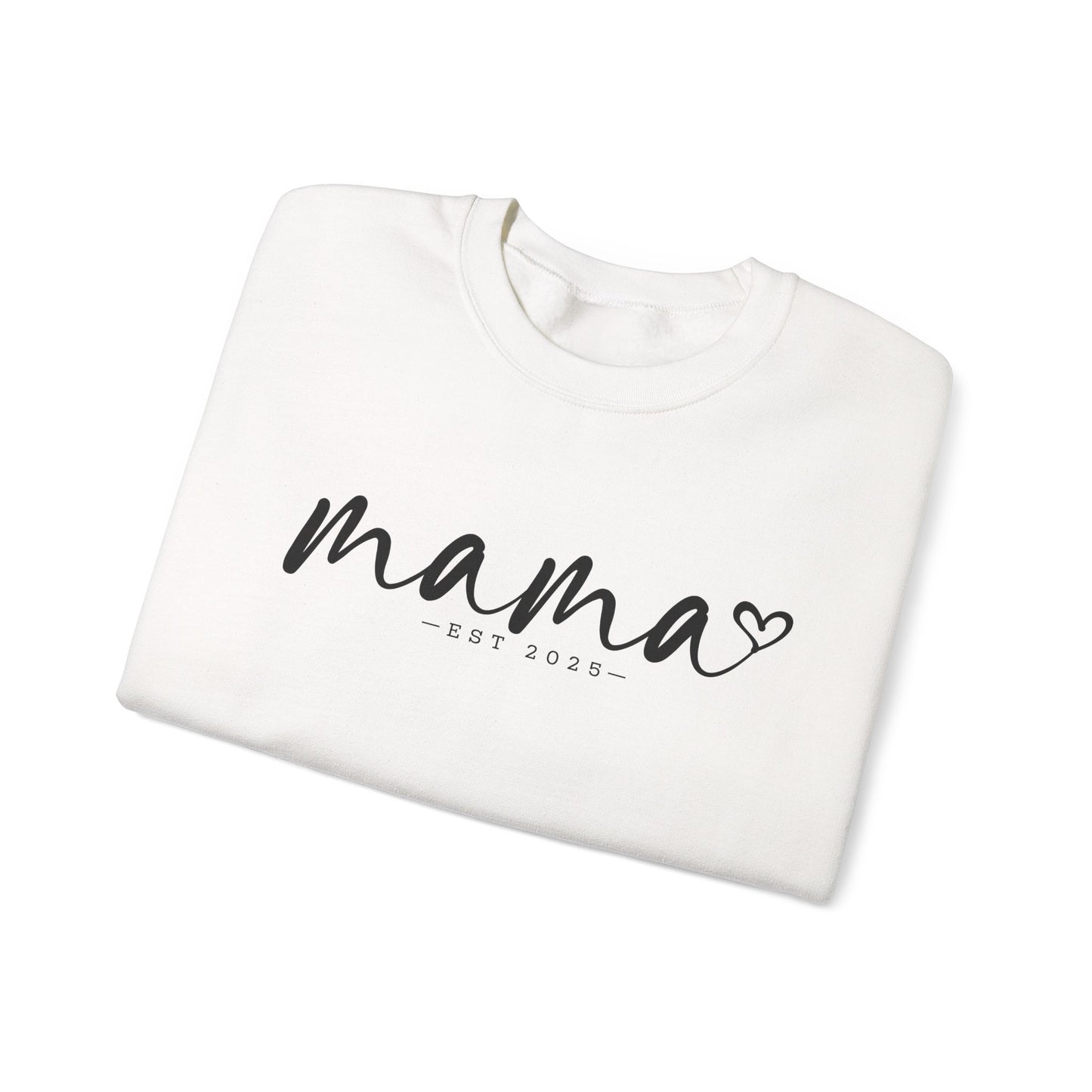 Mama Love Crewneck Sweatshirt - Heavy Blend, EST 2023, Perfect for Mother's Day and Everyday Comfort / Customisable