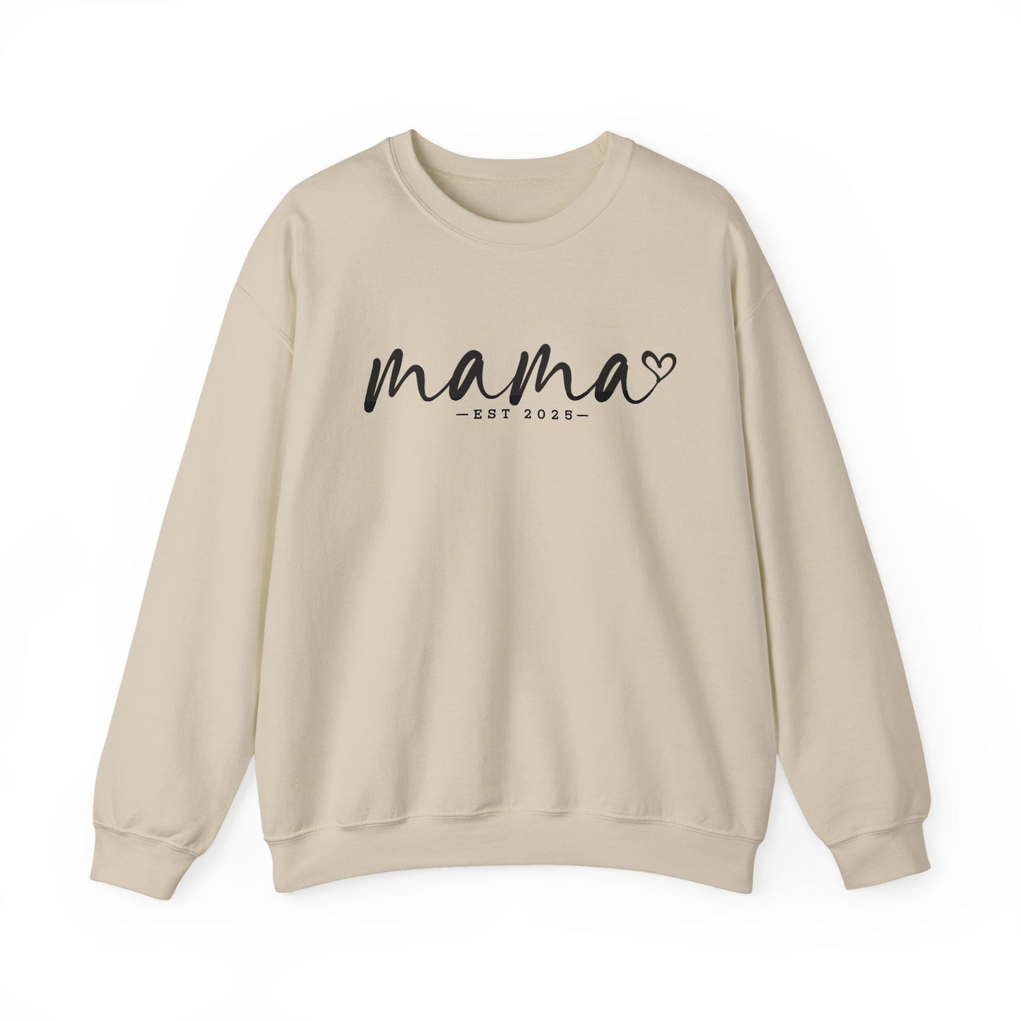 Mama Love Crewneck Sweatshirt - Heavy Blend, EST 2023, Perfect for Mother's Day and Everyday Comfort / Customisable
