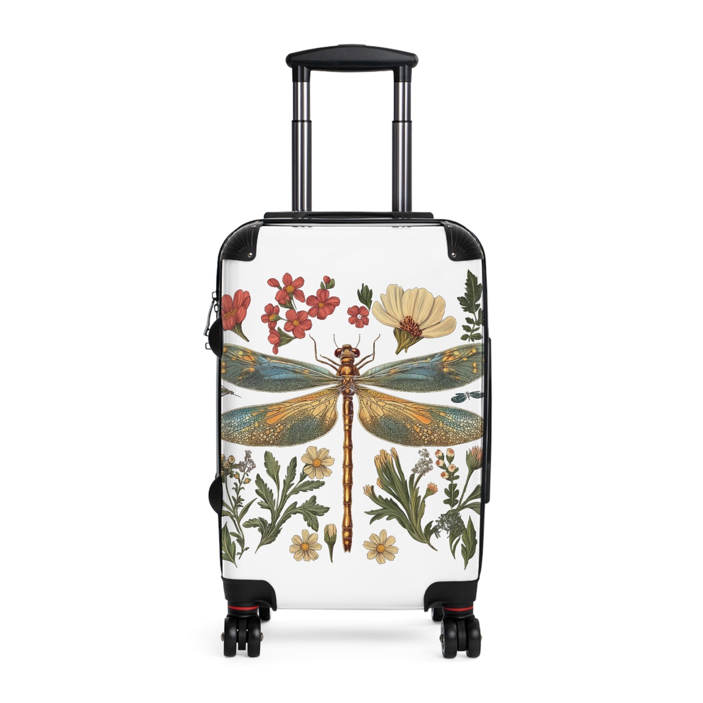 Botanical Dragonfly Suitcase - Stylish Travel Luggage for Nature Lovers