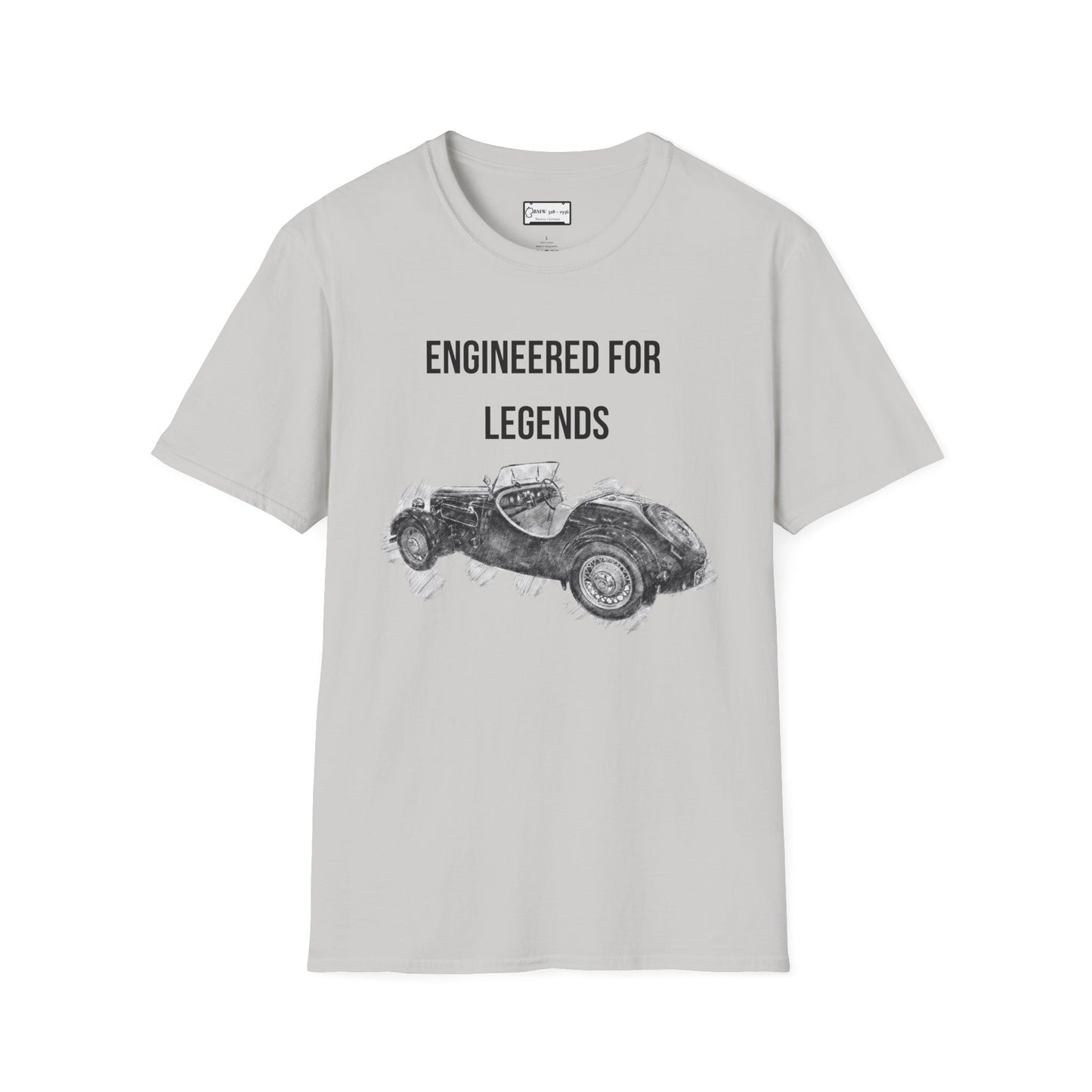 1936 German Roadster-Inspired Vintage Tee – Hand-Drawn Classic Car Shirt, Retro Auto Gift, Unisex Fit for Car Enthusiasts