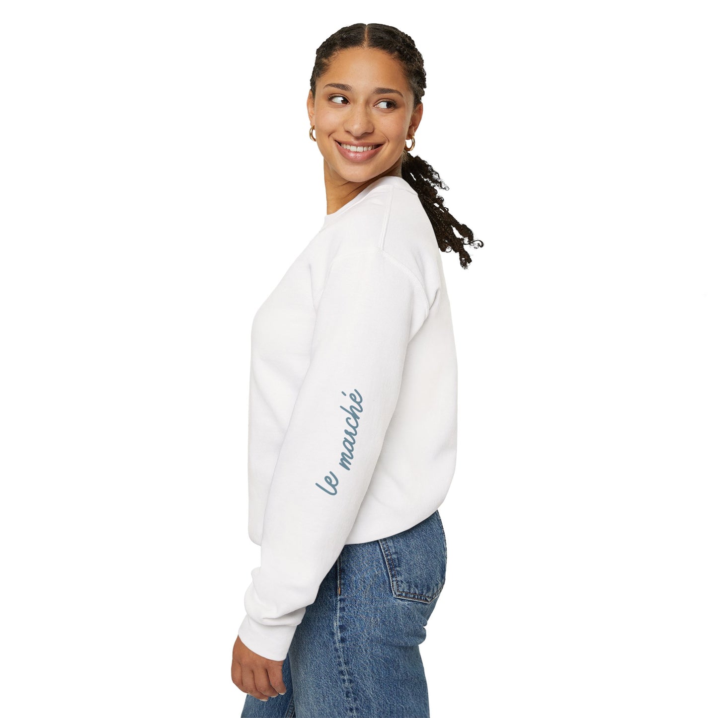 Le Marché Crewneck Sweatshirt - Cozy & Stylish for Market Lovers