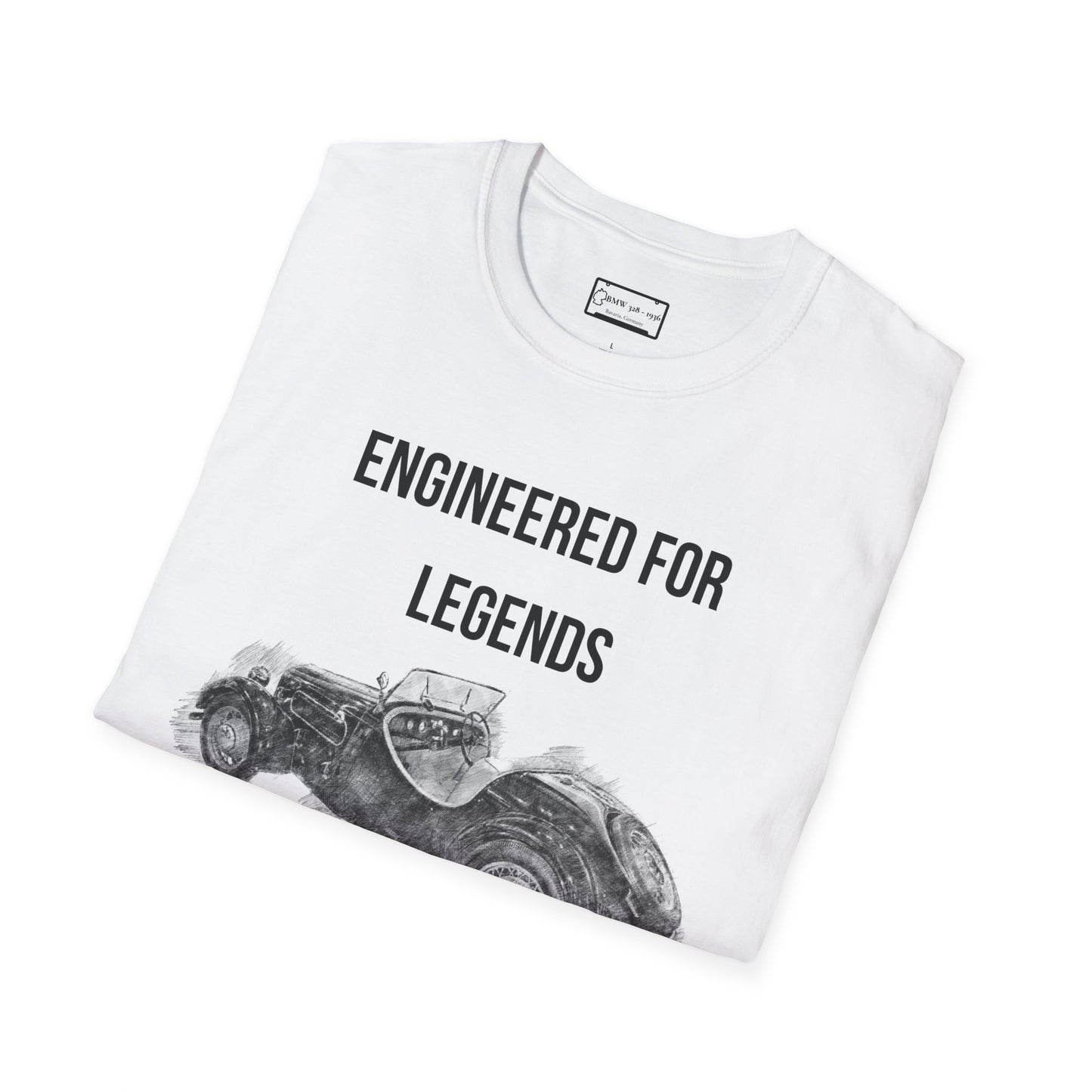 1936 German Roadster-Inspired Vintage Tee – Hand-Drawn Classic Car Shirt, Retro Auto Gift, Unisex Fit for Car Enthusiasts