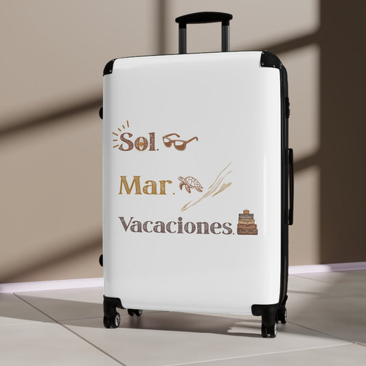 Stylish Travel Suitcase with Tropical Vibes - Perfect for Vacation Adventures!