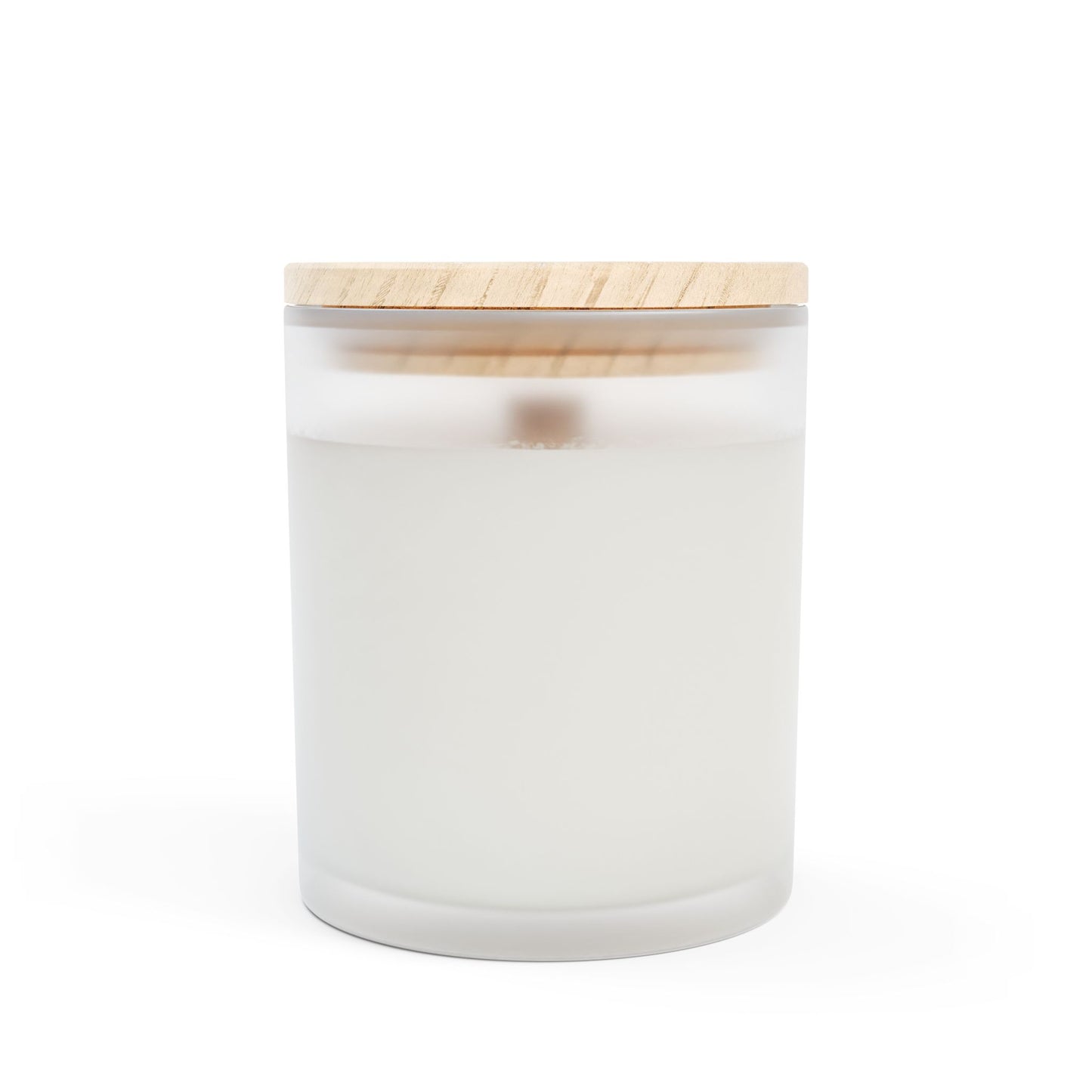 Memorial Candle with Black Rose – Frosted Glass, Poetic Quote & Wooden Wick.